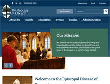 Tablet Screenshot of diocese-oregon.org
